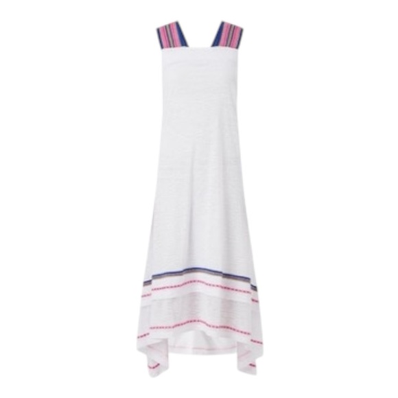 Pitusa St. Tropez Coverup Sundress Midi Dress -White - Size XXS / XS / Small - Picture 2 of 12